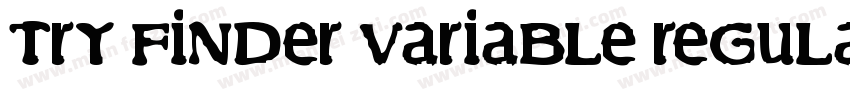 TRY Finder Variable Regular字体转换
